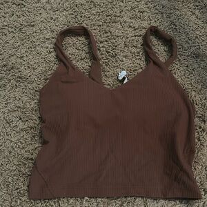 lululemon Align Tank Ribbed Roasted Brown Size 4
